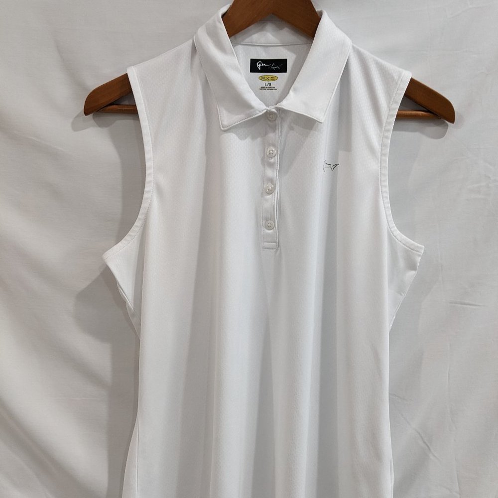 Ladies Greg Norman sleeveless polo shirt Play Dry Technology